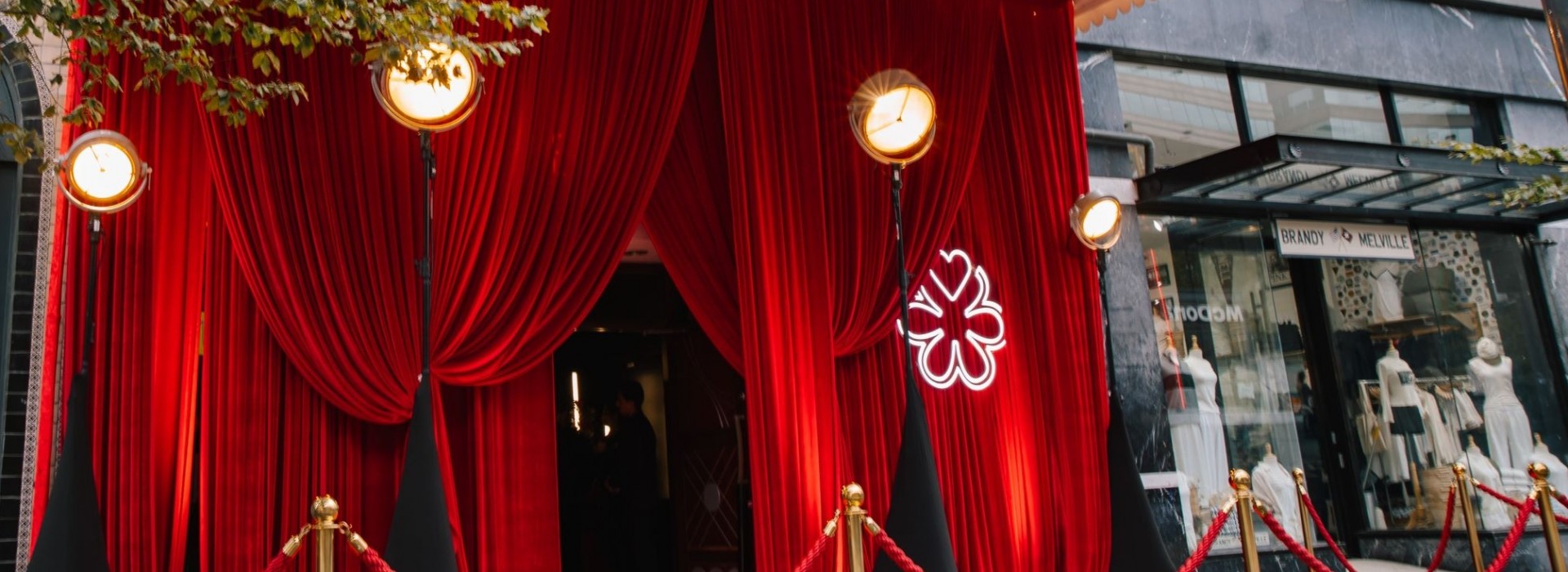 red carpet entrance to an experiential event by TK Events