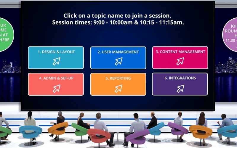 virtual event on demand sessions by TK Events